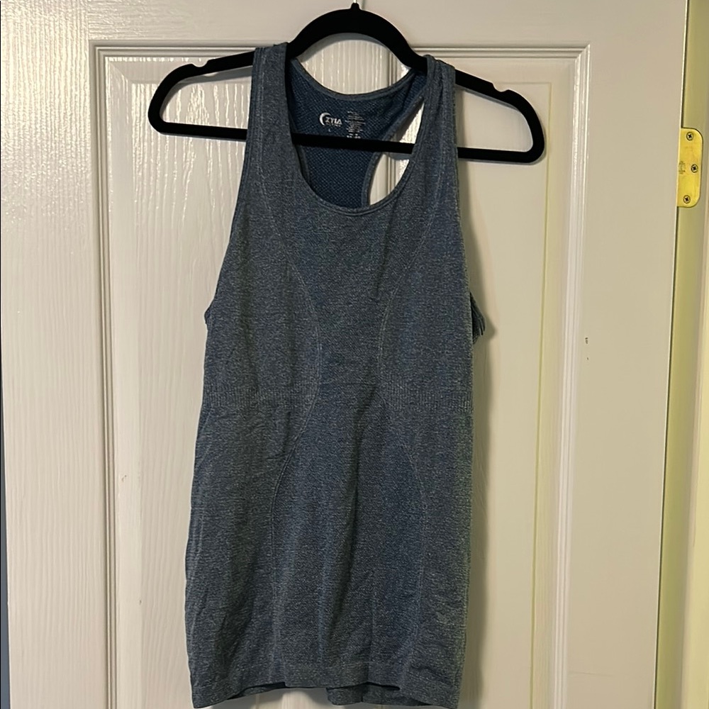 Women's Heathered Blue Tank Top